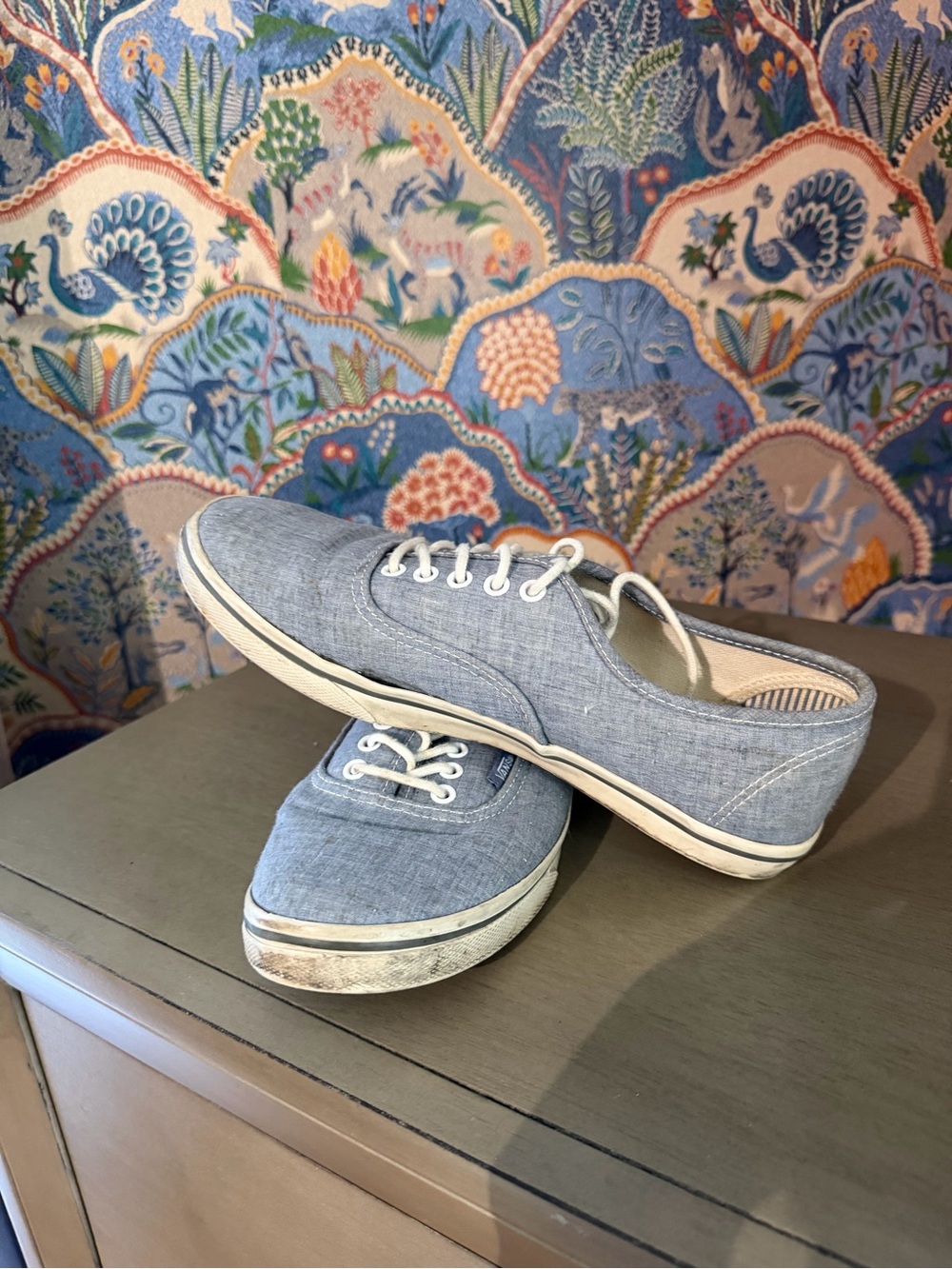 Vans Light Blue Chambray Sneakers